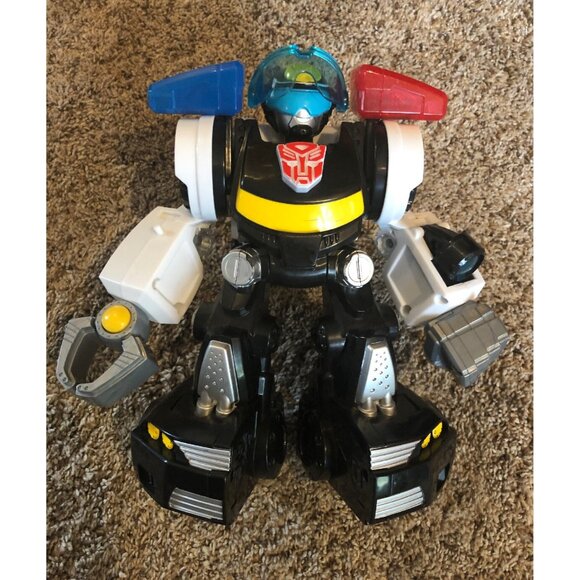 2010 Hasbro - Transformers  Rescue Bots Electronic Chase Police Bot 9” - 33058 - Picture 1 of 10